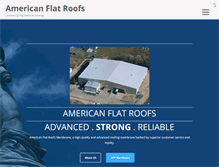 Tablet Screenshot of americanflatroofs.com